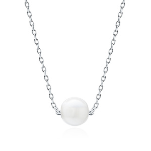 Srebrny naszyjnik pr.925 z perłą